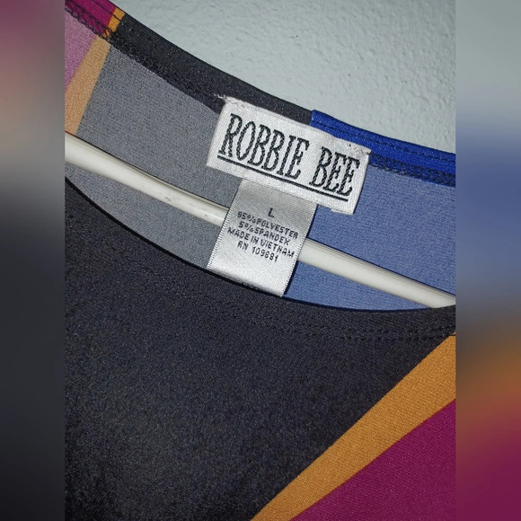 A Vintage Robbie Bee Colorblock Dress - Picture 3 of 5